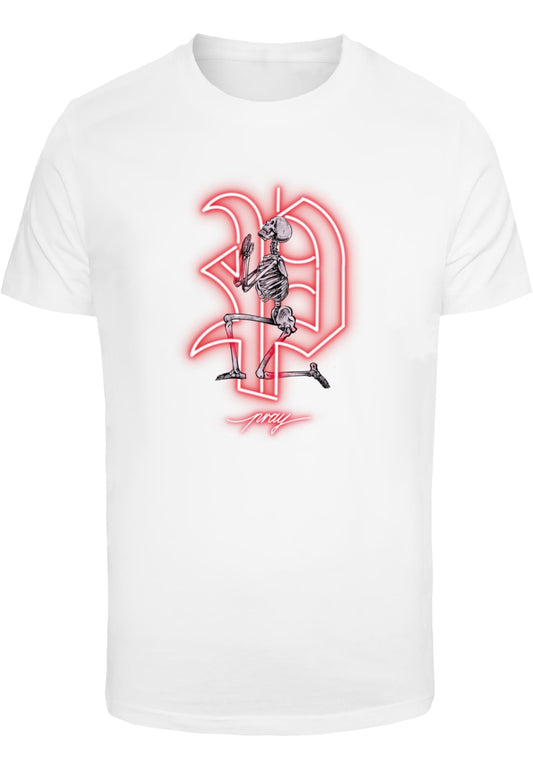 Pray Neon Skull Tee