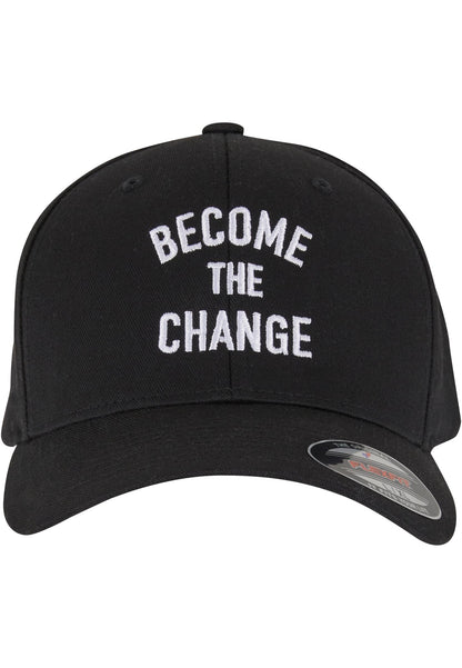 Become The Change Wording Wooly Combed Cap