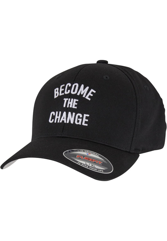 Become The Change Wording Wooly Combed Cap