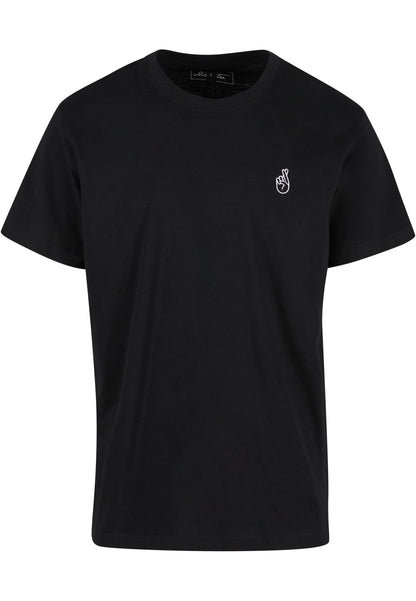 Crossed Fingers Handsign EMB Tee