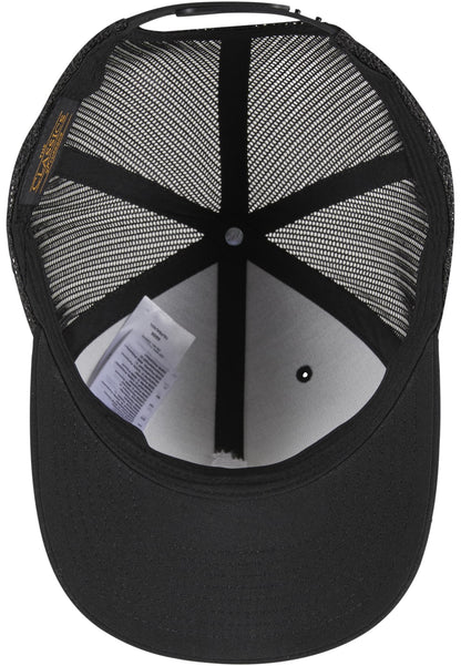Crossed Fingers Handsign Retro Trucker Cap