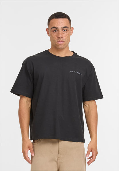 Distressed Mary Cropped Oversize Tee