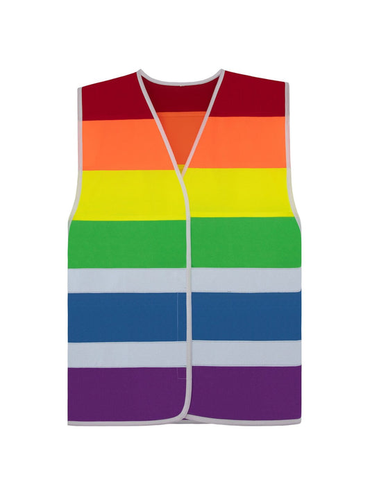 Rainbow vest 'Pride' Korntex Red-Orange-Yellow-Green-Blue