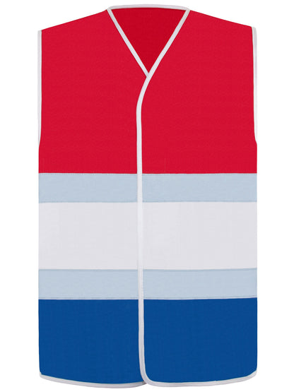 National Flag Safety Vest Korntex Rosso-Bianco-Blu
