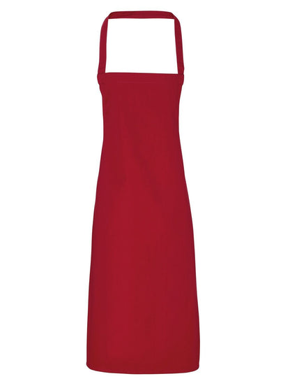 Cotton Bib Apron Premier Burgundy