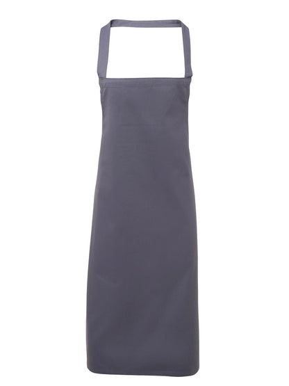 Cotton Bib Apron Premier Steel