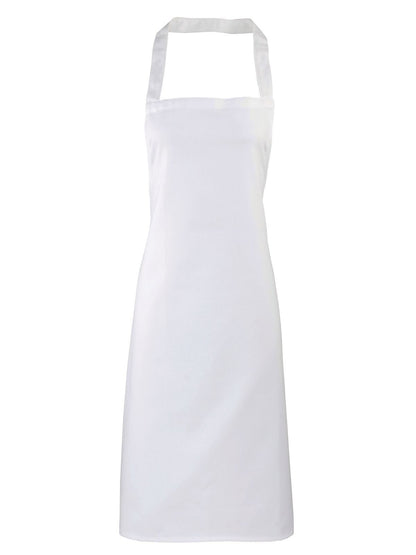 Cotton Bib Apron Premier White