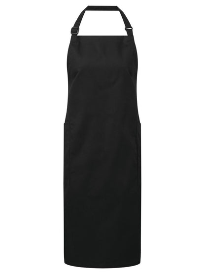Recycled and Organic Fairtrade Bib Apron Premier Black