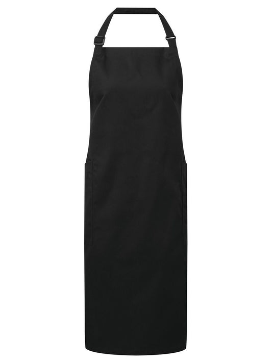 Recycled and Organic Fairtrade Bib Apron Premier Black