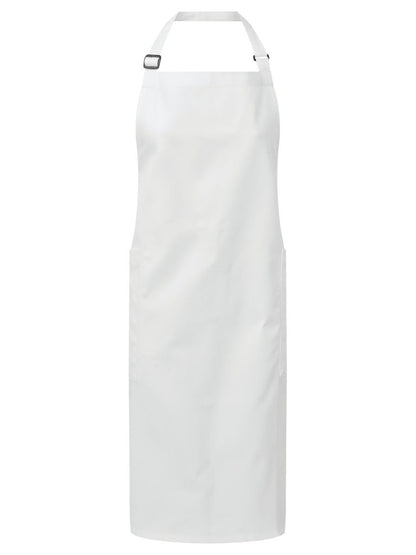 Recycled and Organic Fairtrade Bib Apron Premier White
