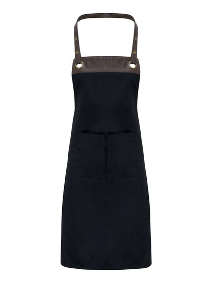 Espresso Bib Apron Premier Black/Brown