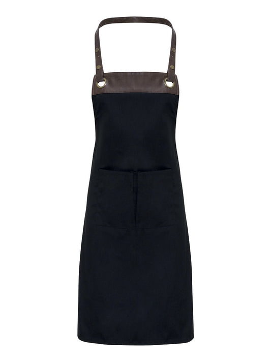 Espresso Bib Apron Premier Black/Brown