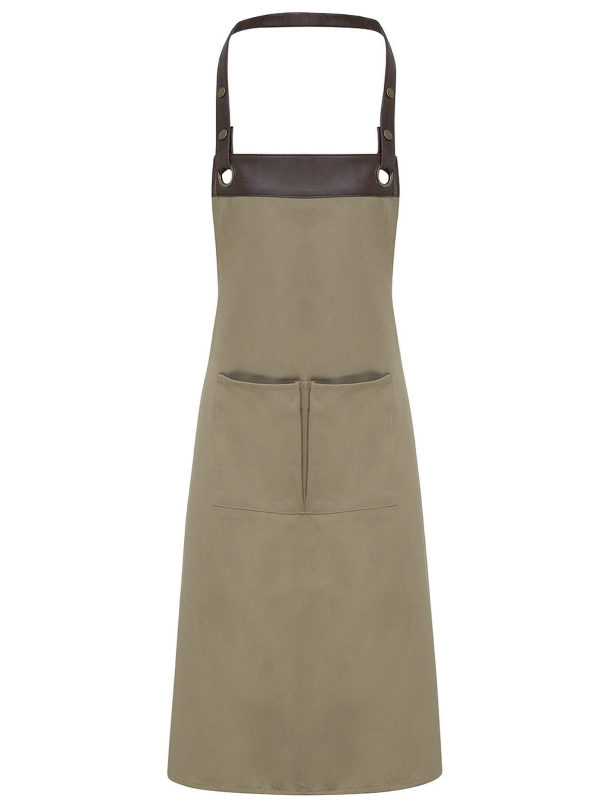 Espresso Bib Apron Premier Khaki/Brown