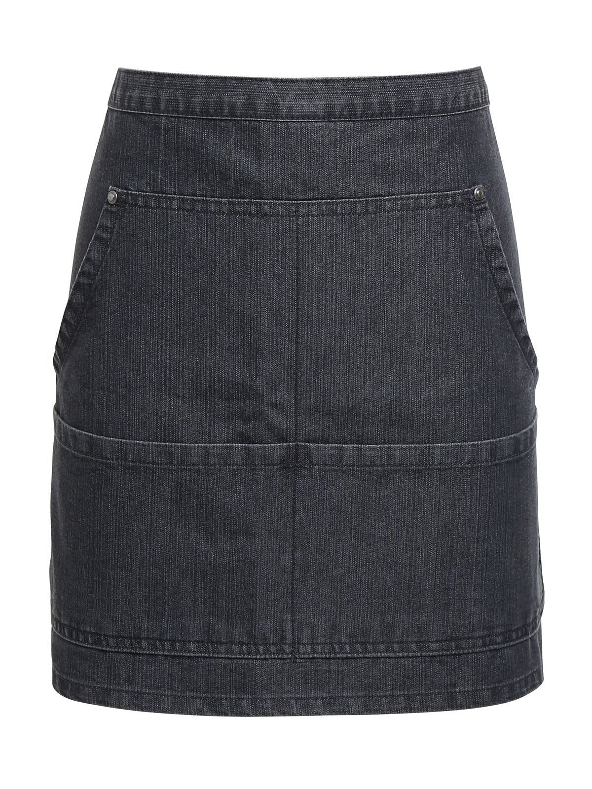 Jeans Stitch Denim Waist Apron Premier Black Denim