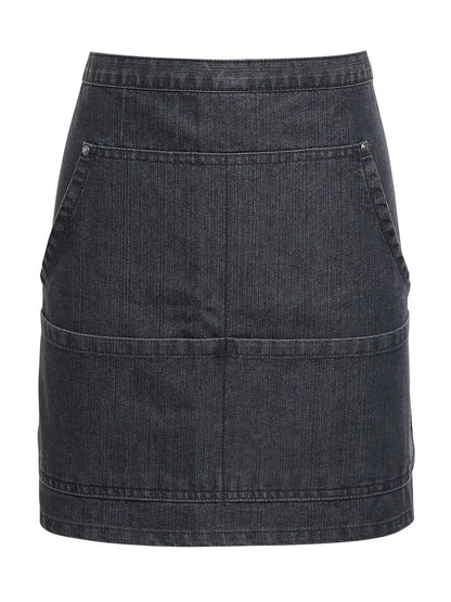 Jeans Stitch Denim Waist Apron Premier Black Denim