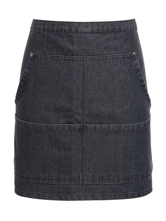 Jeans Stitch Denim Waist Apron Premier Black Denim