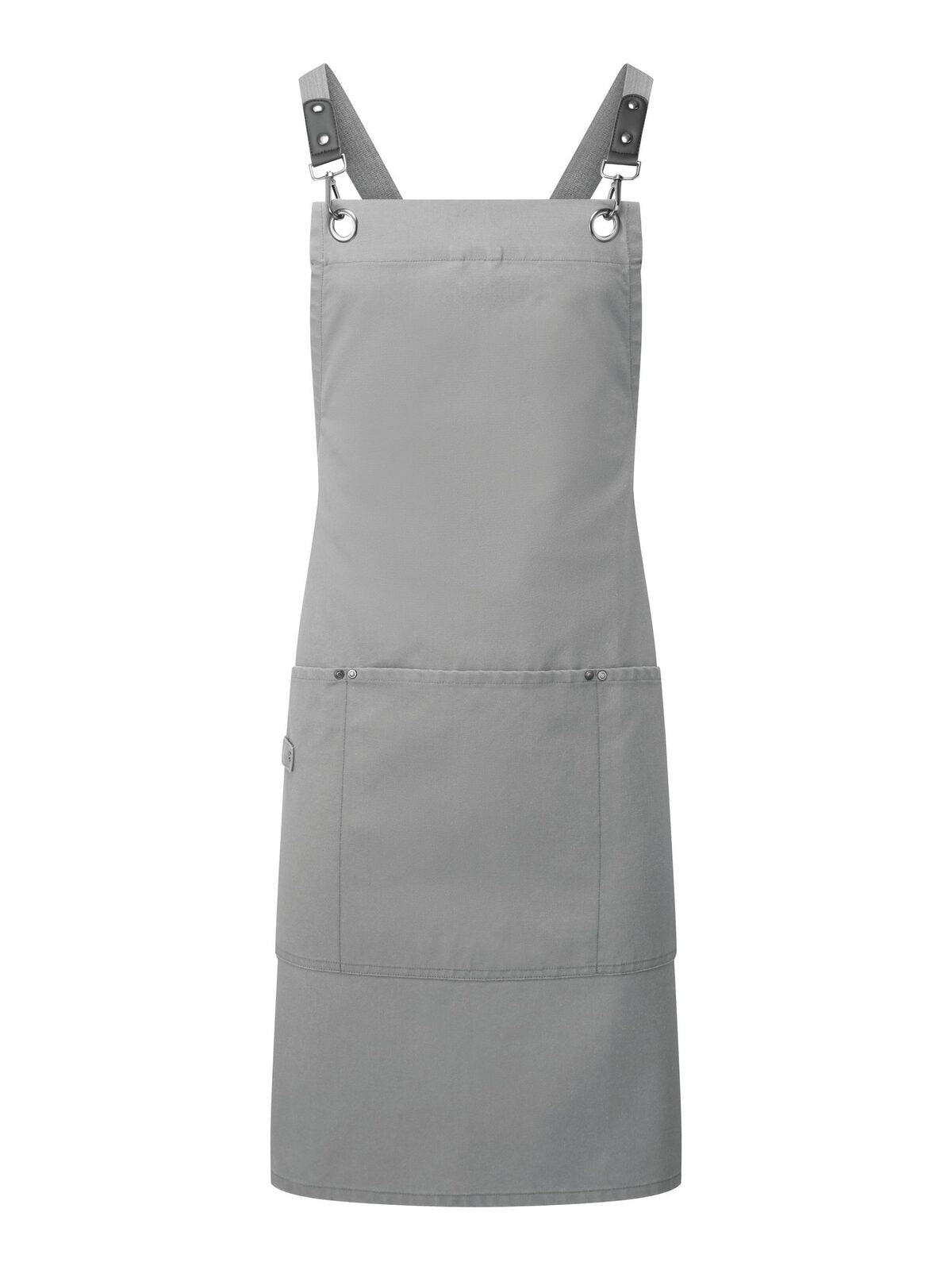 Clip & Clasp' Cross-Back Bib Apron Premier Dark Grey