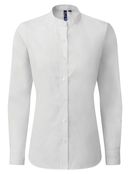 Women's Banded Collar 'Grandad' Shirt