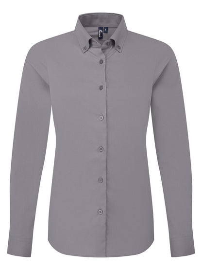 Camicia donna Oxford 'Supreme' LS Premier Steel