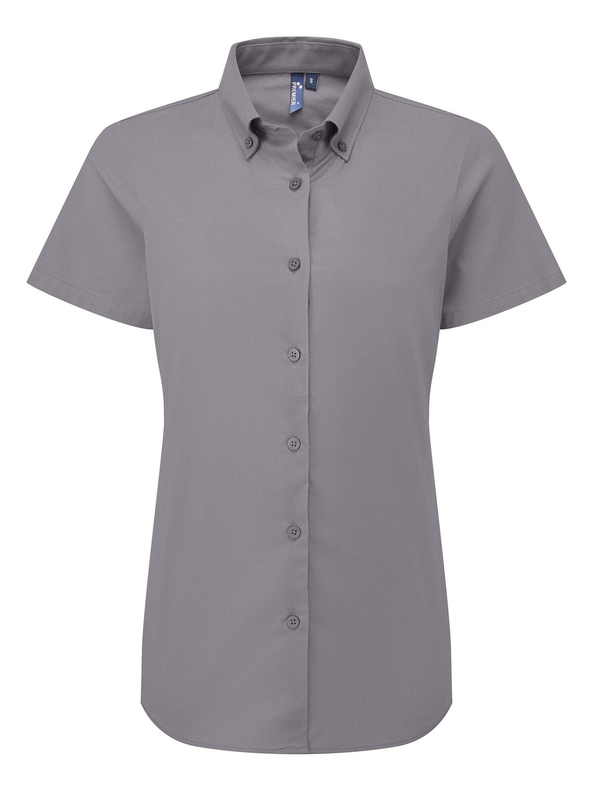 Camicia donna Oxford 'Supreme' SS Premier Steel