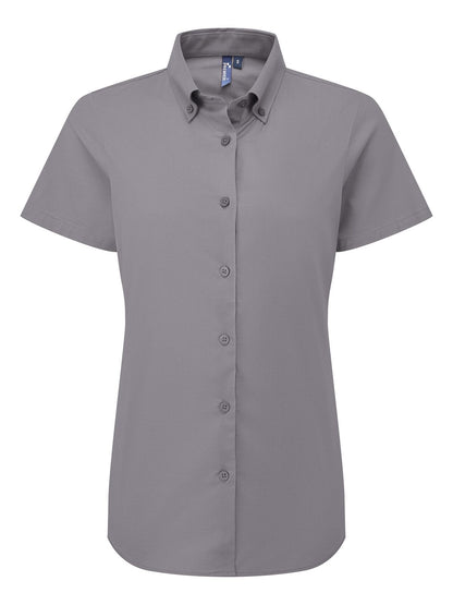 Camicia donna Oxford 'Supreme' SS Premier Steel