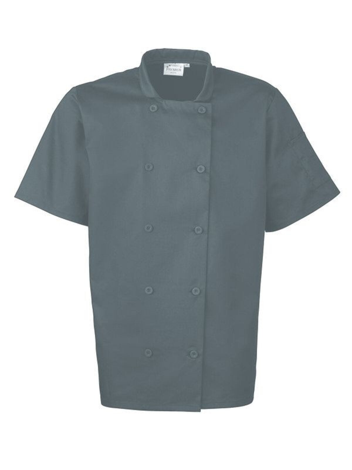 Short Sleeve Chef's Jacket Premier Steel