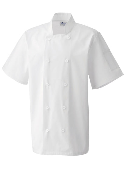 Short Sleeve Chef's Jacket Premier White