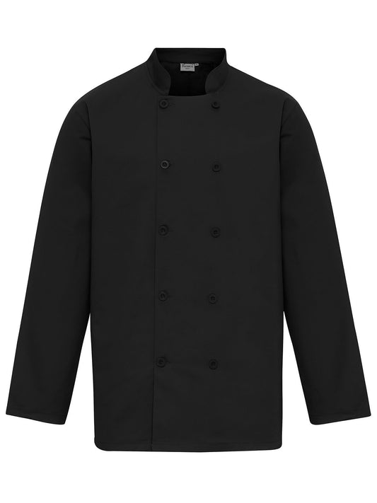 Long Sleeve Chef''s Jacket Premier Black