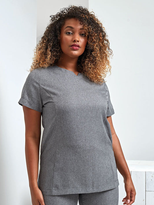 "Viola" Linen Look Cut Neck Beauty Tunic