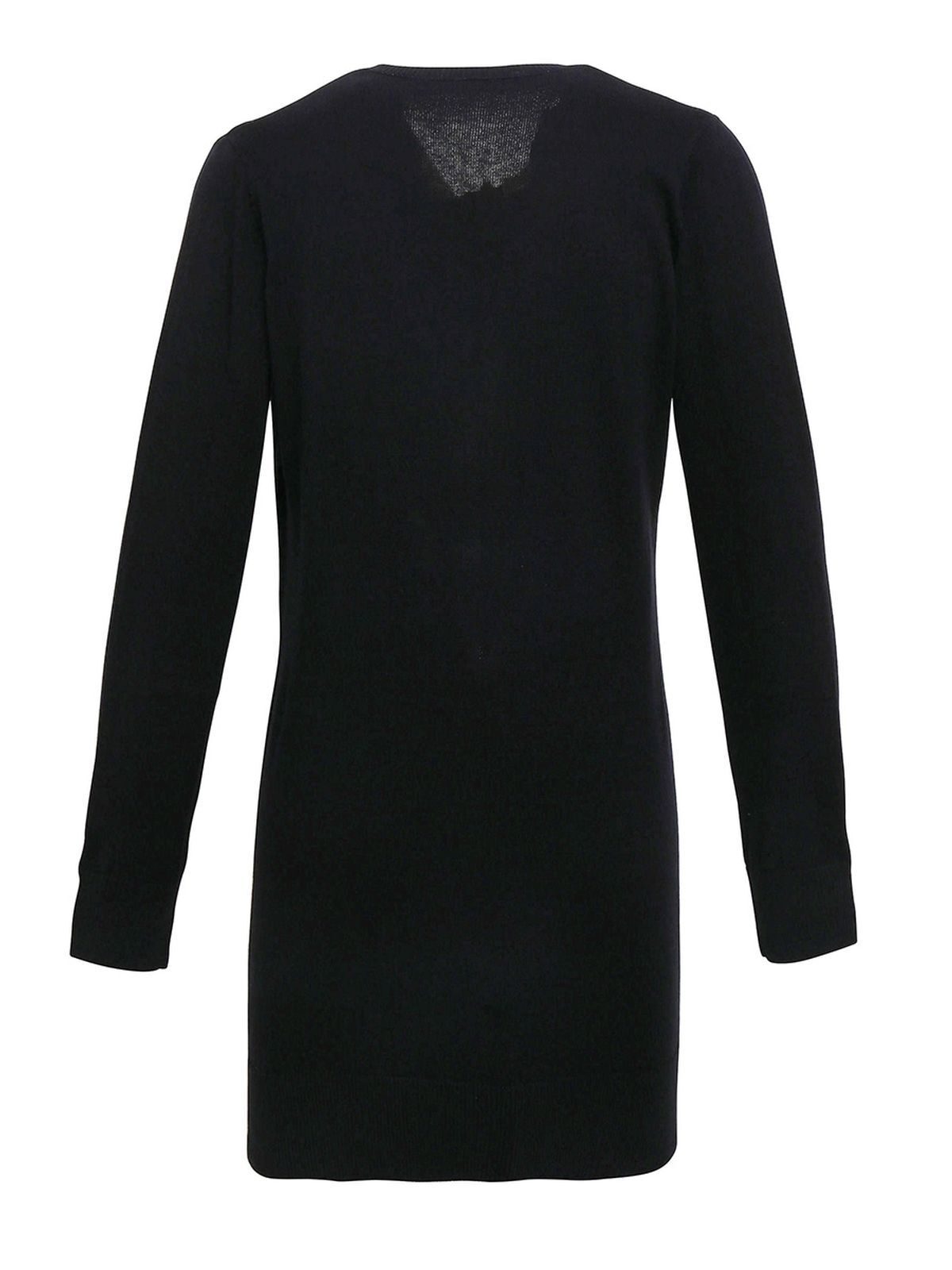 Ladies' Log Length Knitted Cardigan Premier Black