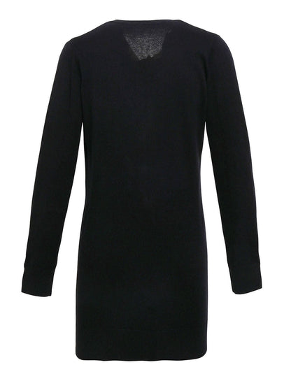 Ladies' Log Length Knitted Cardigan Premier Black