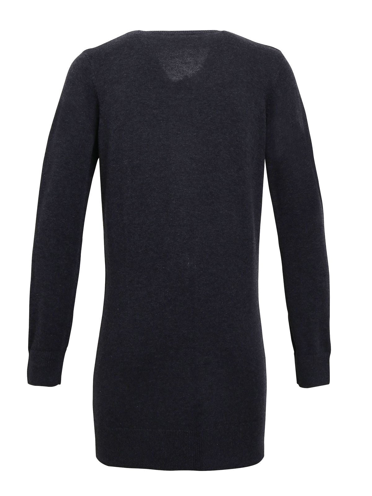 Ladies' Log Length Knitted Cardigan Premier Charcoal
