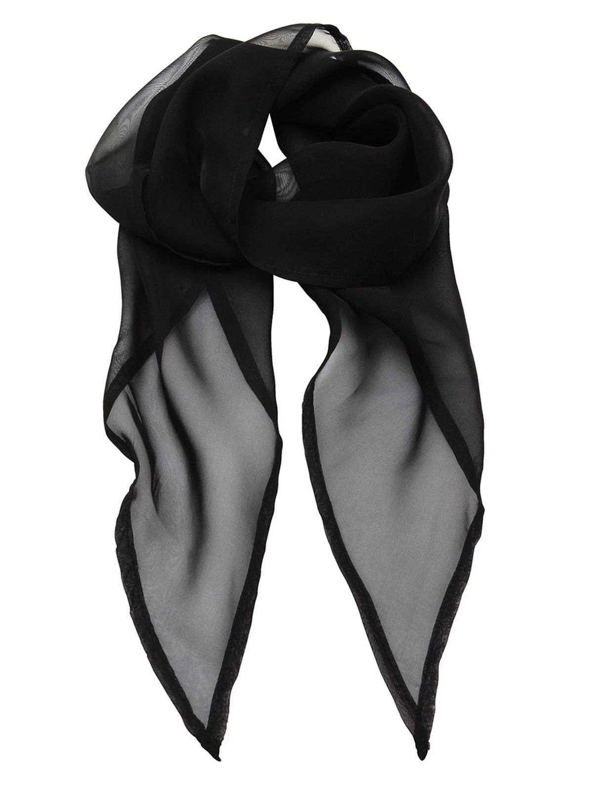 Ladies Chiffon Scarf Premier Black