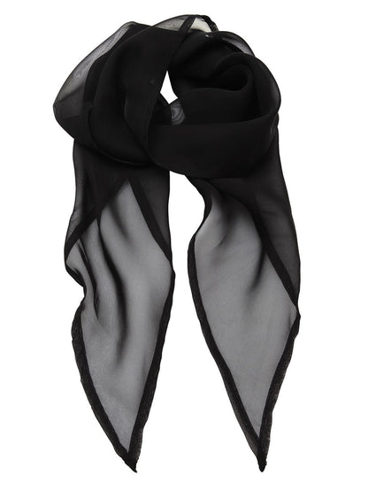 Ladies Chiffon Scarf Premier Black