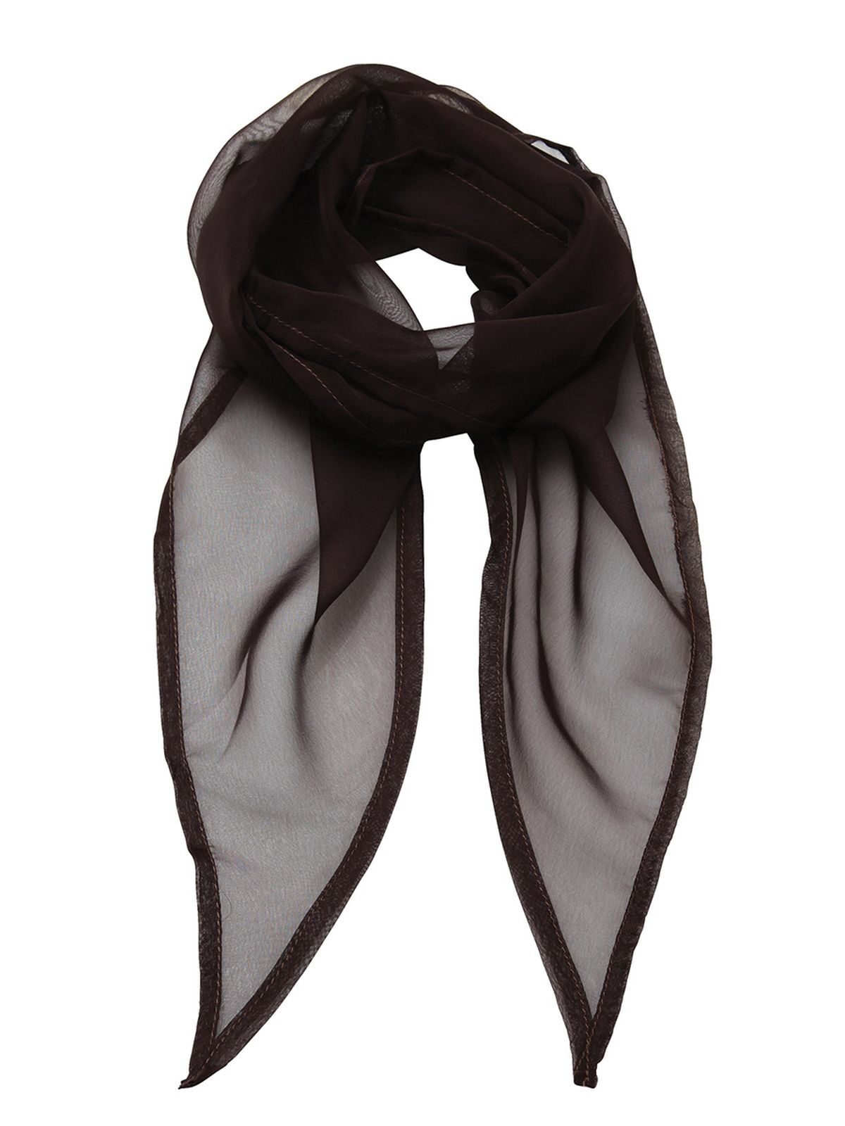 Ladies Chiffon Scarf Premier Brown