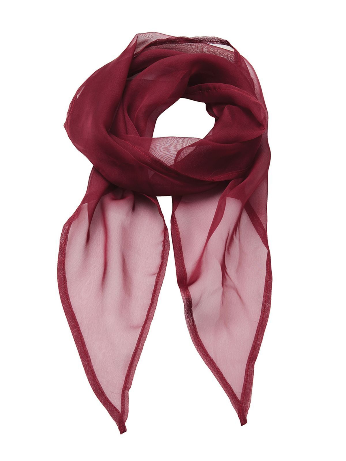 Ladies Chiffon Scarf Premier Burgundy