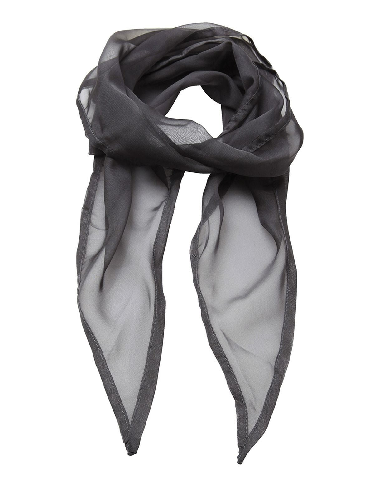 Ladies Chiffon Scarf Premier Dark Grey