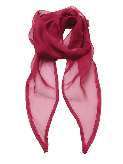 Ladies Chiffon Scarf Premier Hot Pink