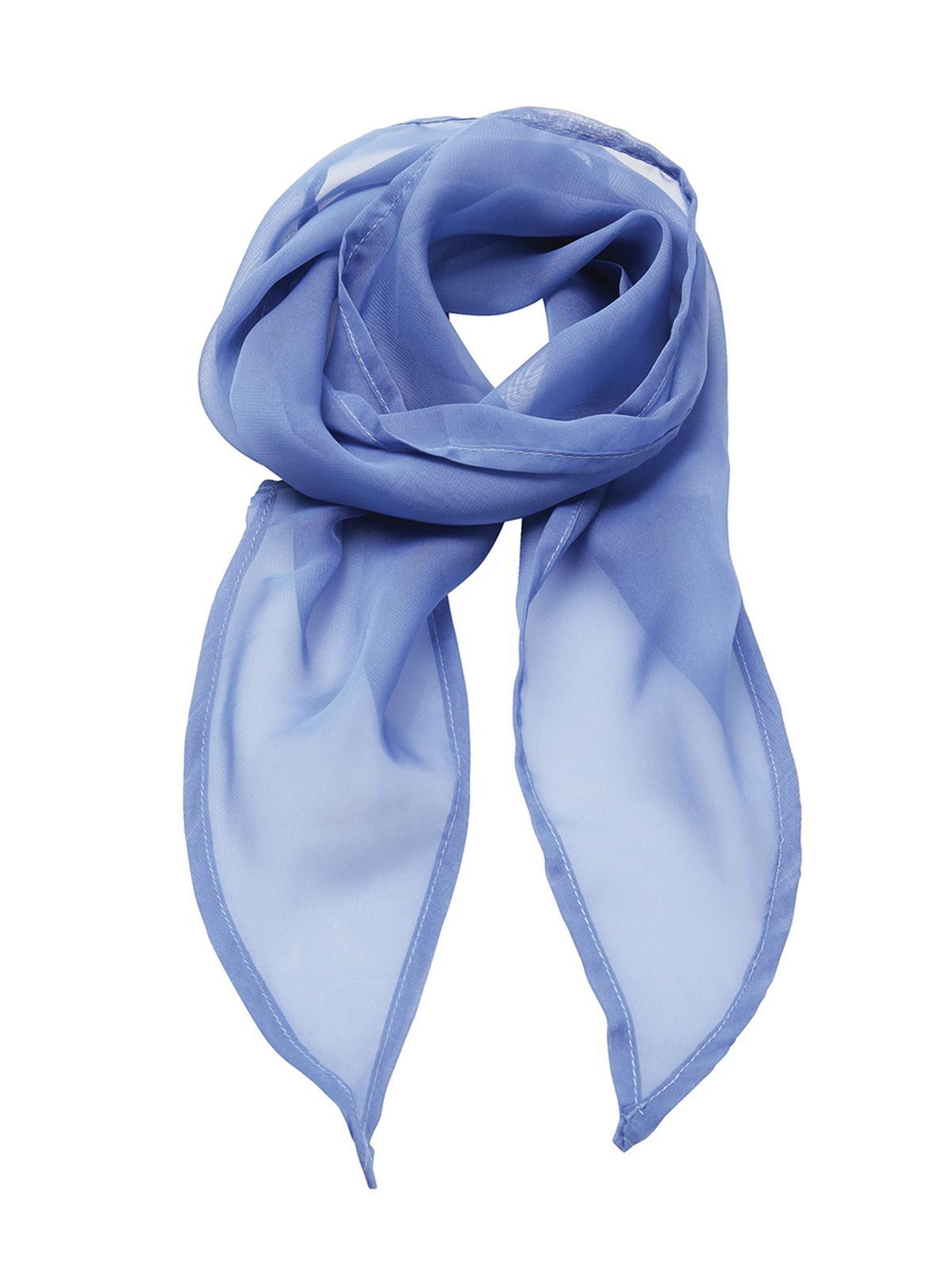 Ladies Chiffon Scarf Premier Mid Blue