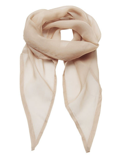 Ladies Chiffon Scarf Premier Natural