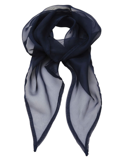 Ladies Chiffon Scarf Premier Navy