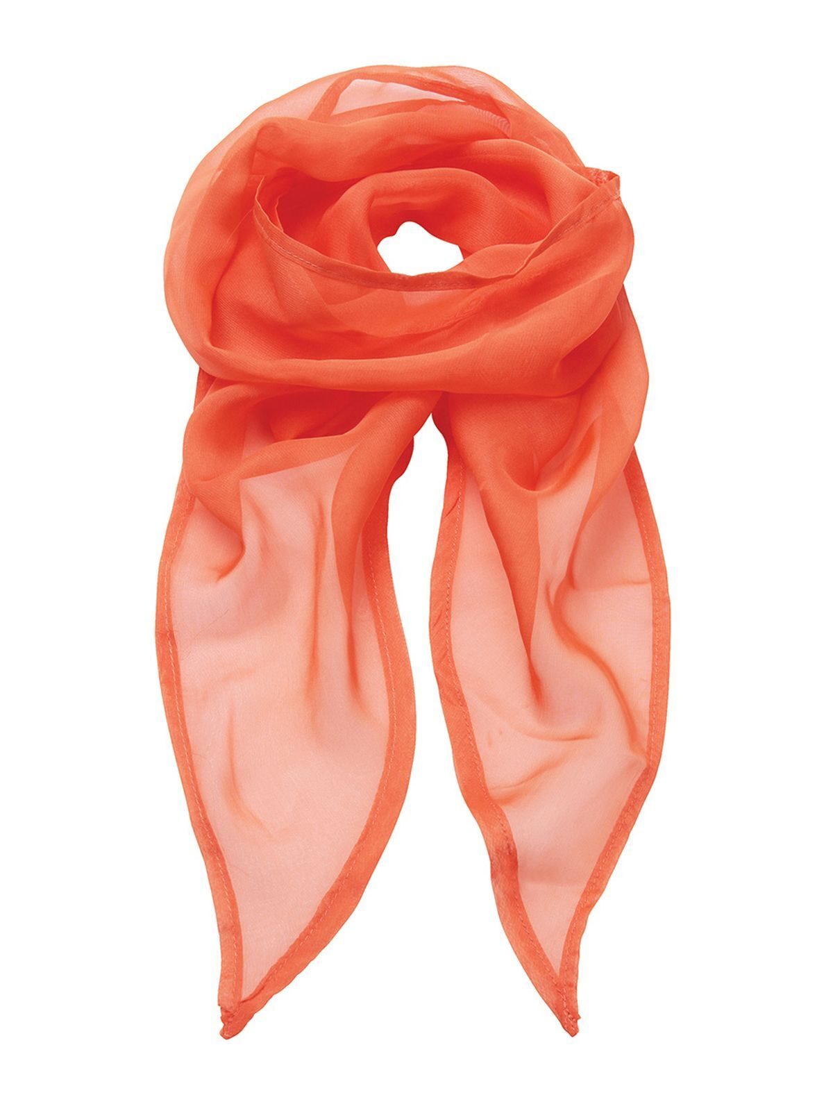 Ladies Chiffon Scarf Premier Orange