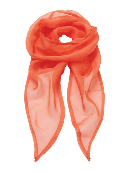 Ladies Chiffon Scarf Premier Orange