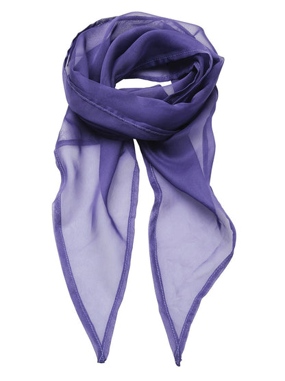 Ladies Chiffon Scarf Premier Purple