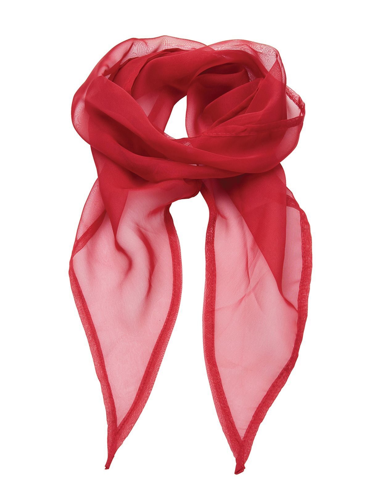 Ladies Chiffon Scarf Premier Red