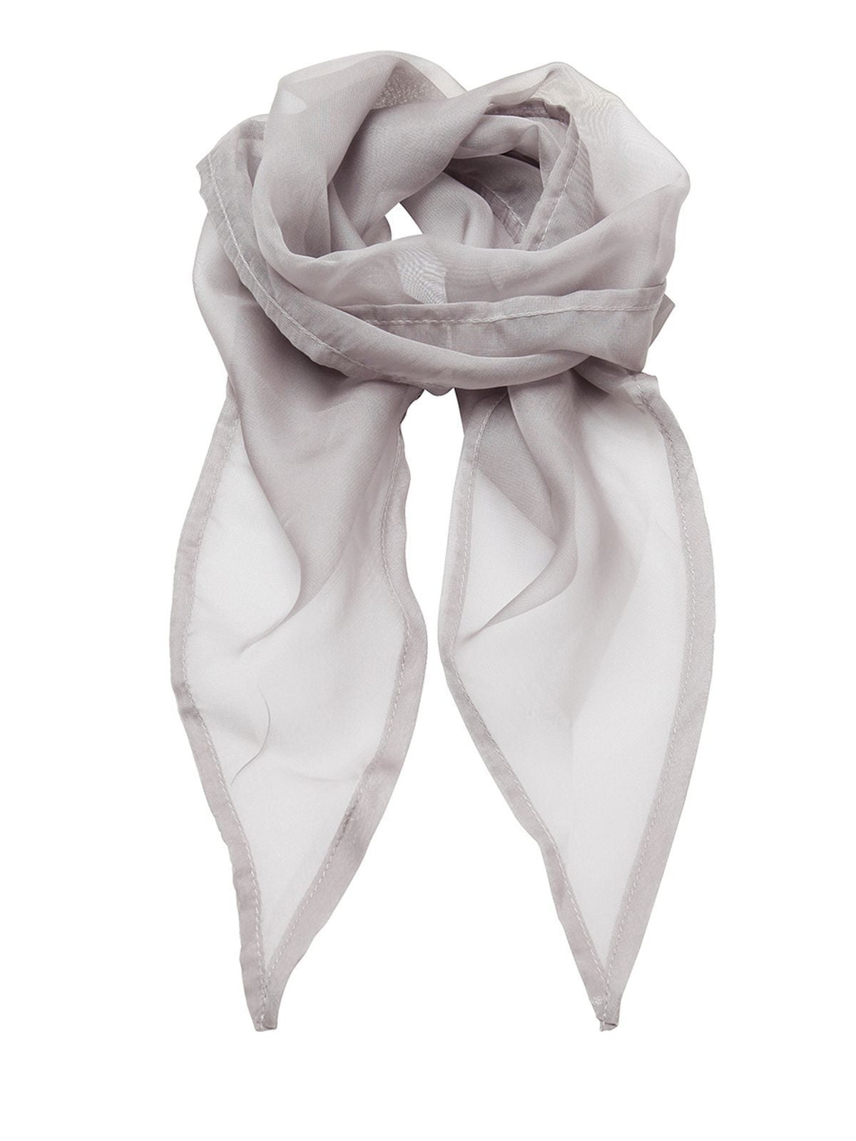 Ladies Chiffon Scarf Premier Silver