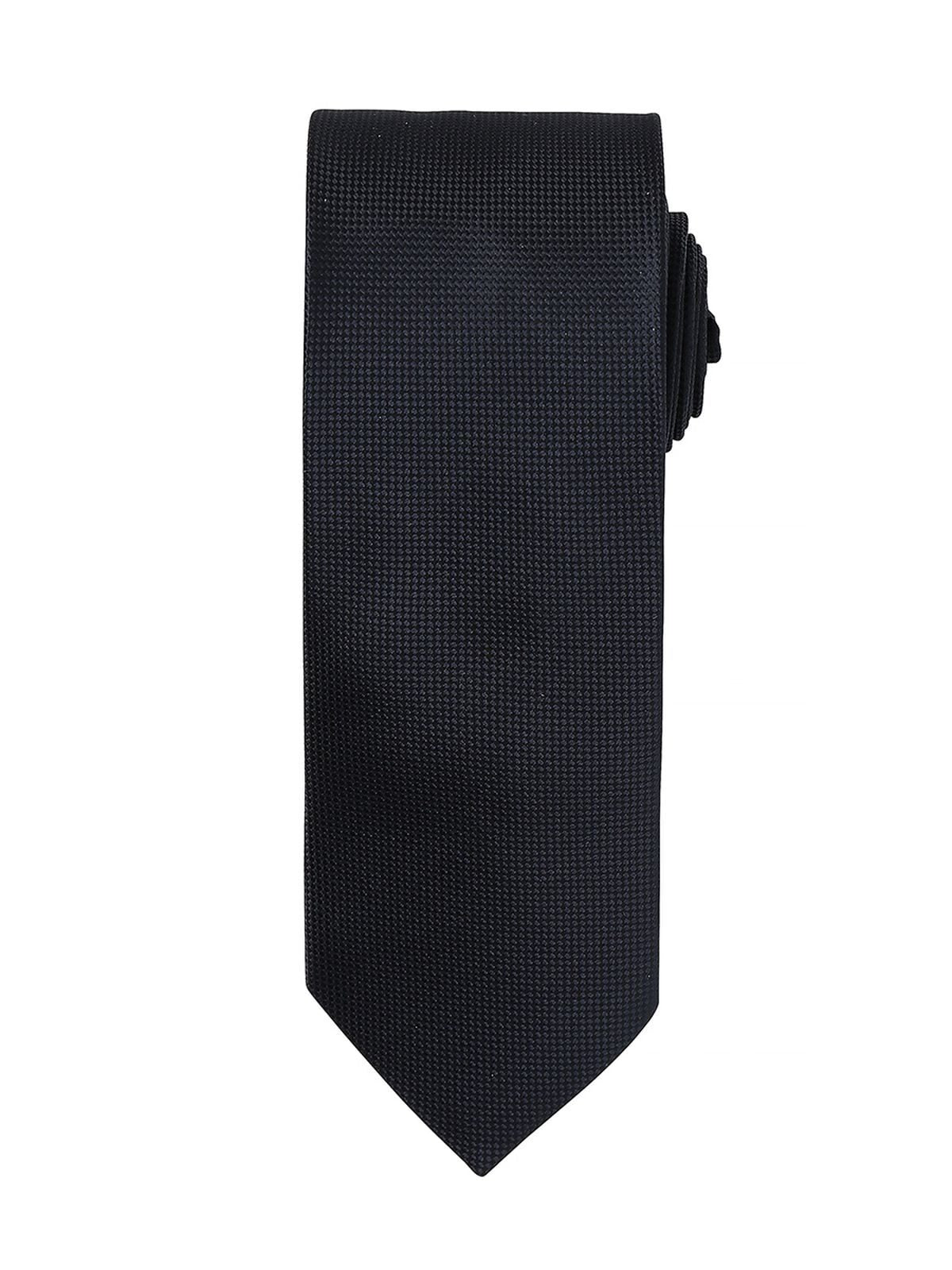 Micro Waffle Tie Premier Black