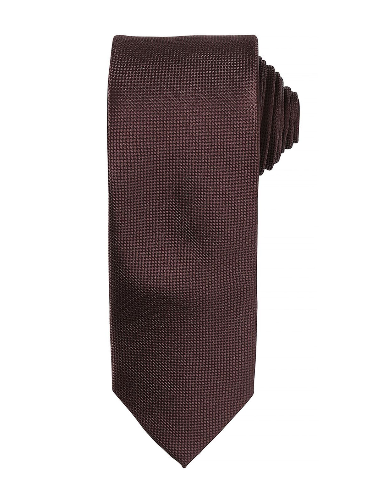 Micro Waffle Tie Premier Brown