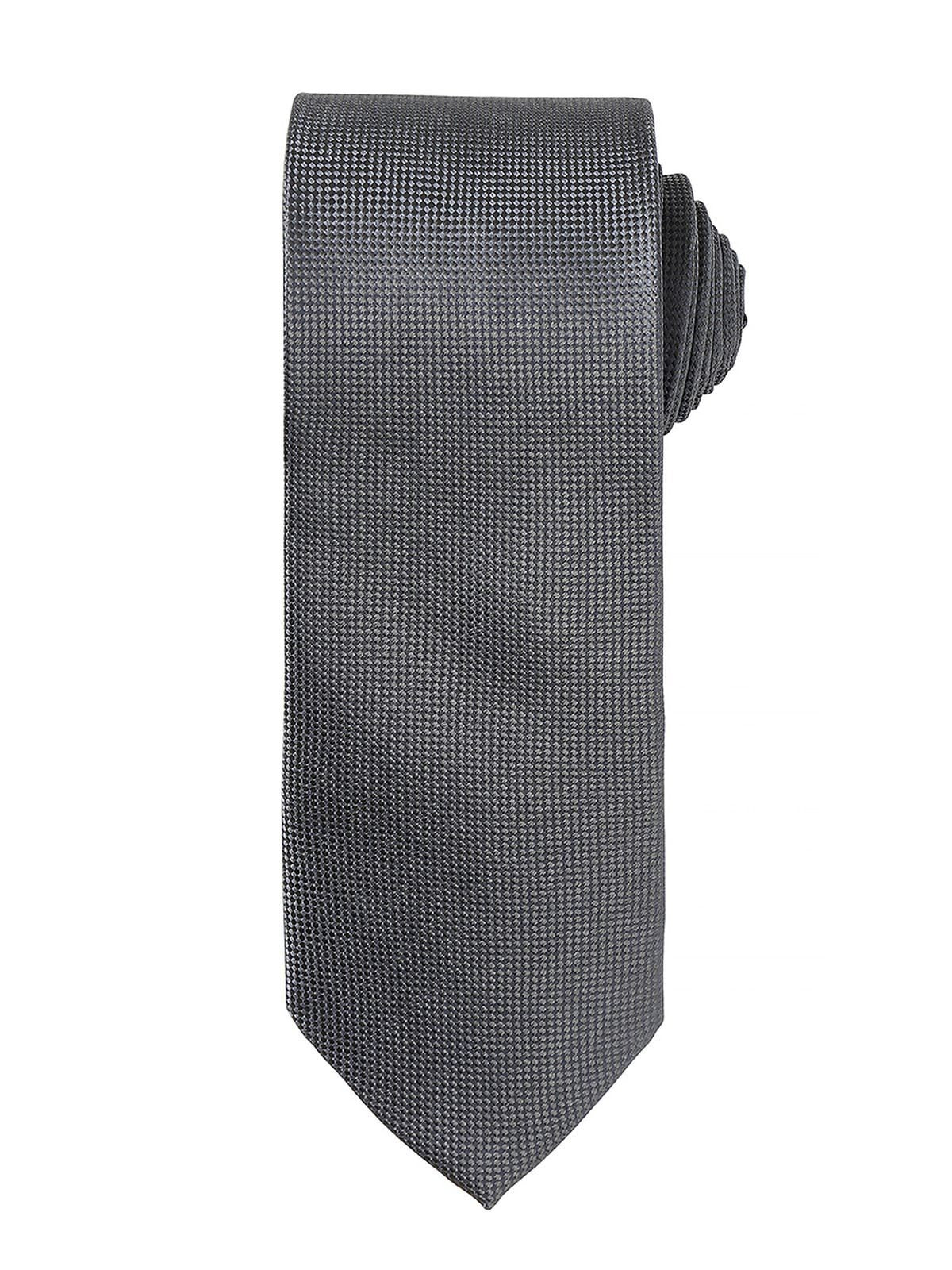 Micro Waffle Tie Premier Dark Grey