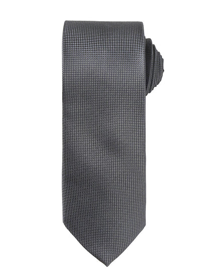 Micro Waffle Tie Premier Dark Grey